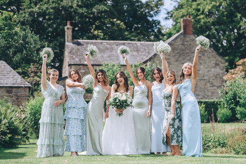Bridesmaids in Farmhouse Garden